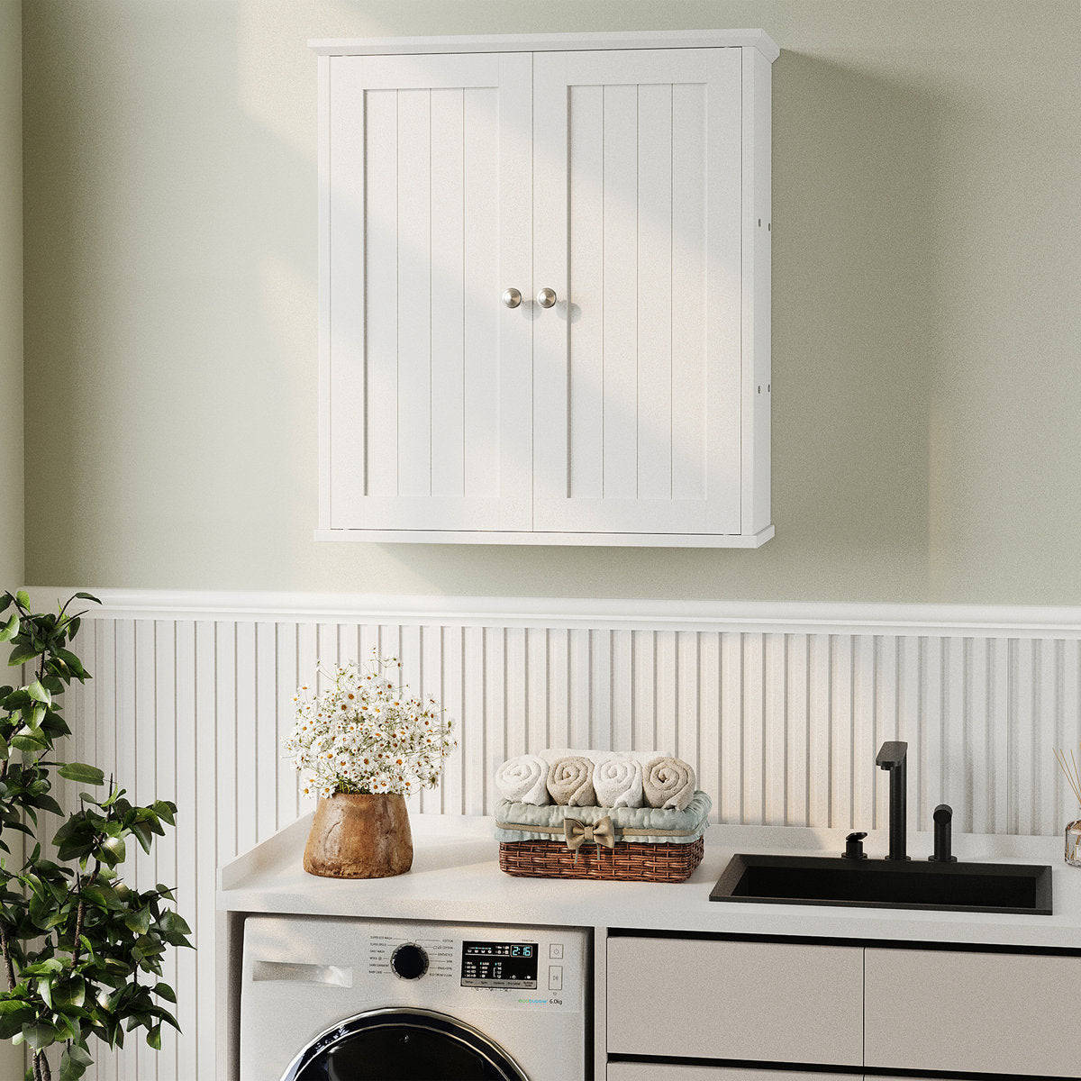 Deyaa Wooden Wall Cabinet