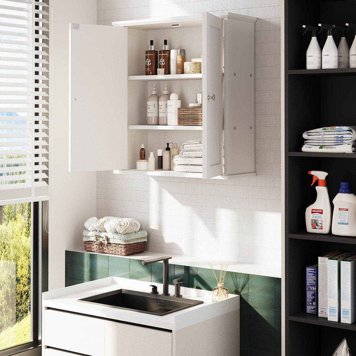 Deyaa Wooden Wall Cabinet