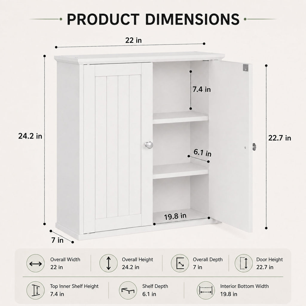 Deyaa Wooden Wall Cabinet