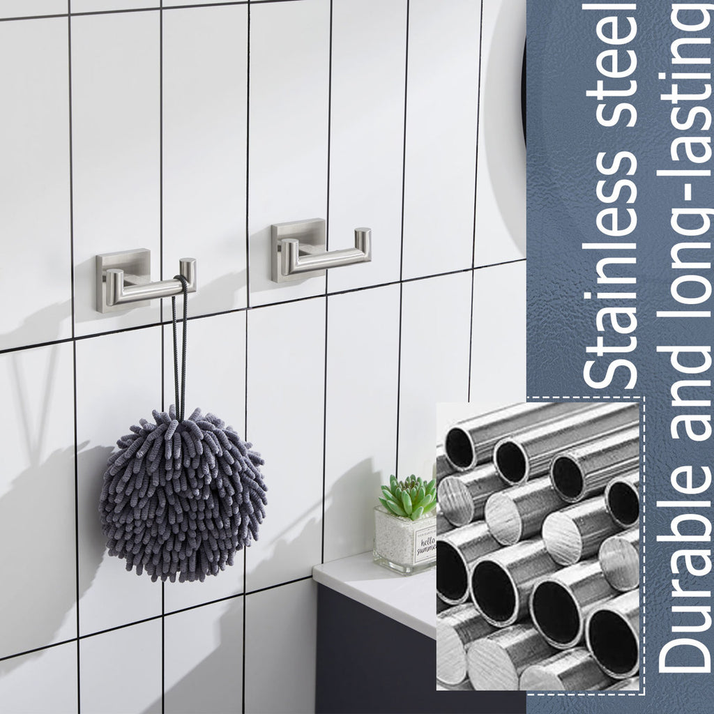 Double Towel Hooks Wall Mounted (Set of 2) B1015BR-P2