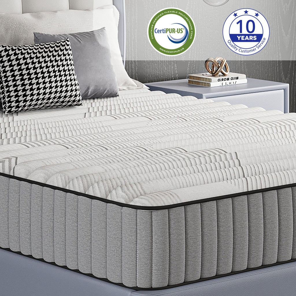 EGOHOME 10.5" Medium Hybrid Mattress