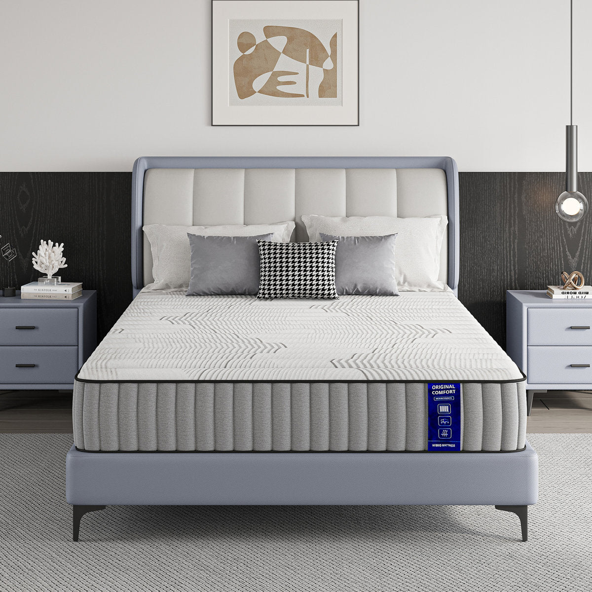 EGOHOME 10.5" Medium Hybrid Mattress