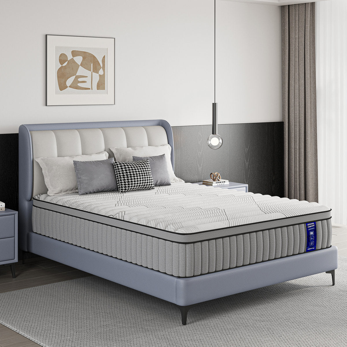 EGOHOME 12" Medium Hybrid Mattress