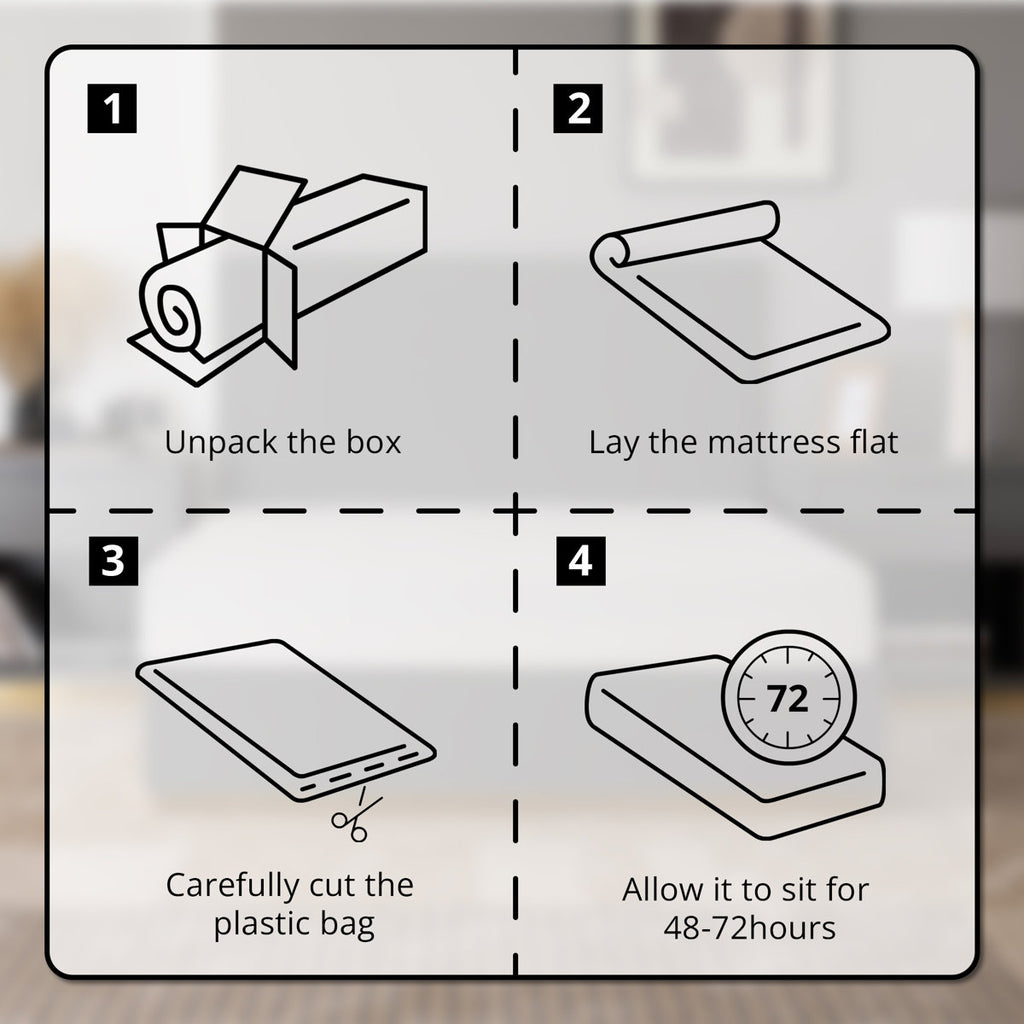 EGOHOME 12" Medium Hybrid Mattress