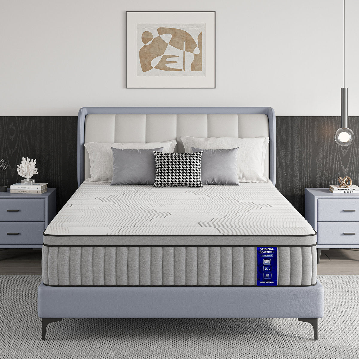 EGOHOME 12" Medium Hybrid Mattress