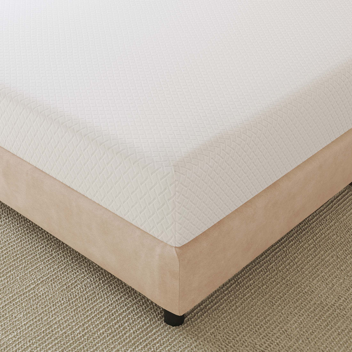 EGOHOME 8" Medium Green Tea Infused Memory Foam Mattress