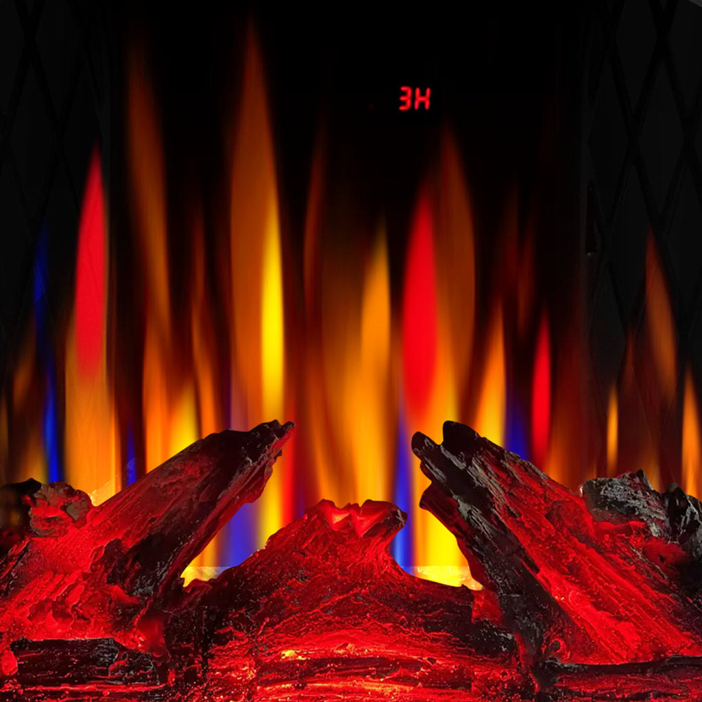 Electric Fireplace Stove Heater With Electronic Temperature Control