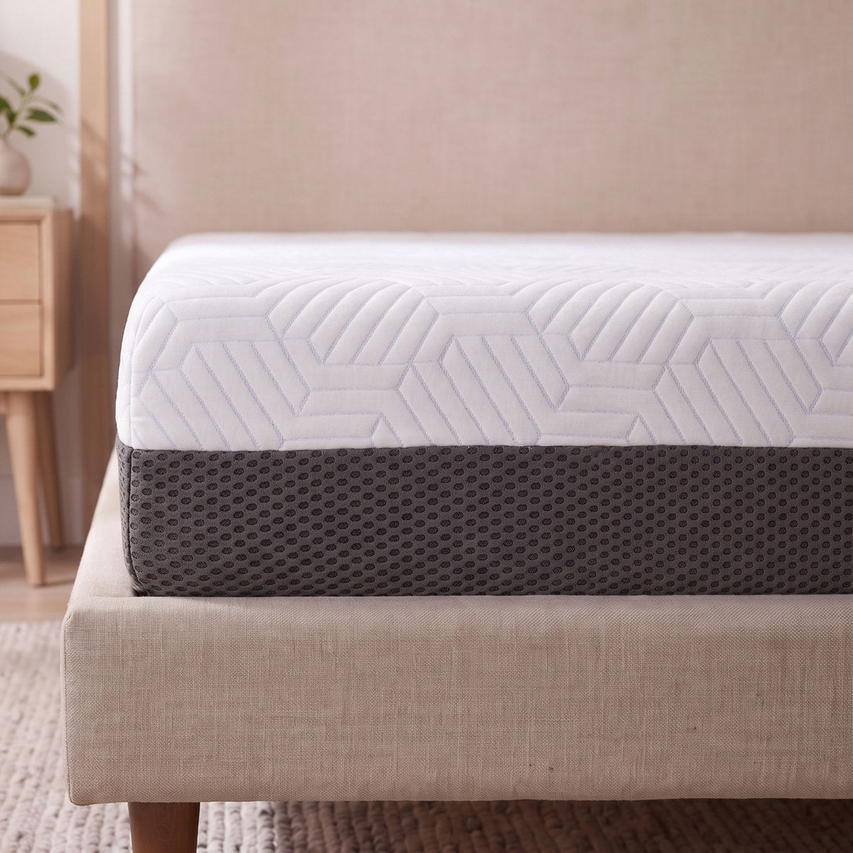 Epernay 8 in. Queen Firm Gel Memory Foam Mattress with Temperature Regulating Cooling Cover