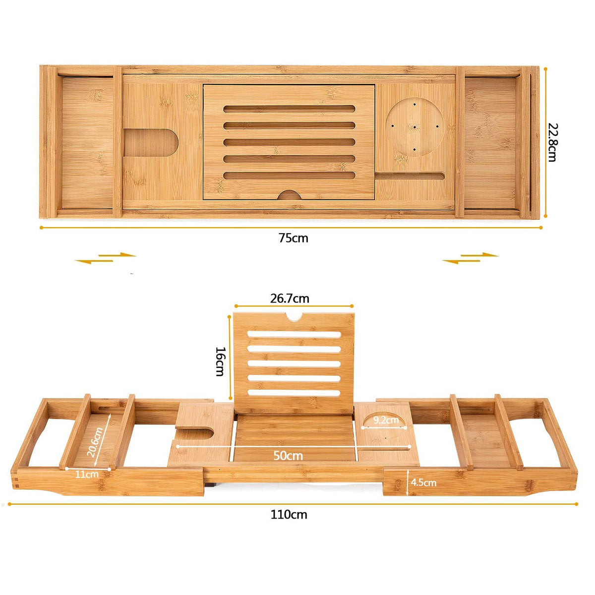 Eras Bamboo Bath Caddy