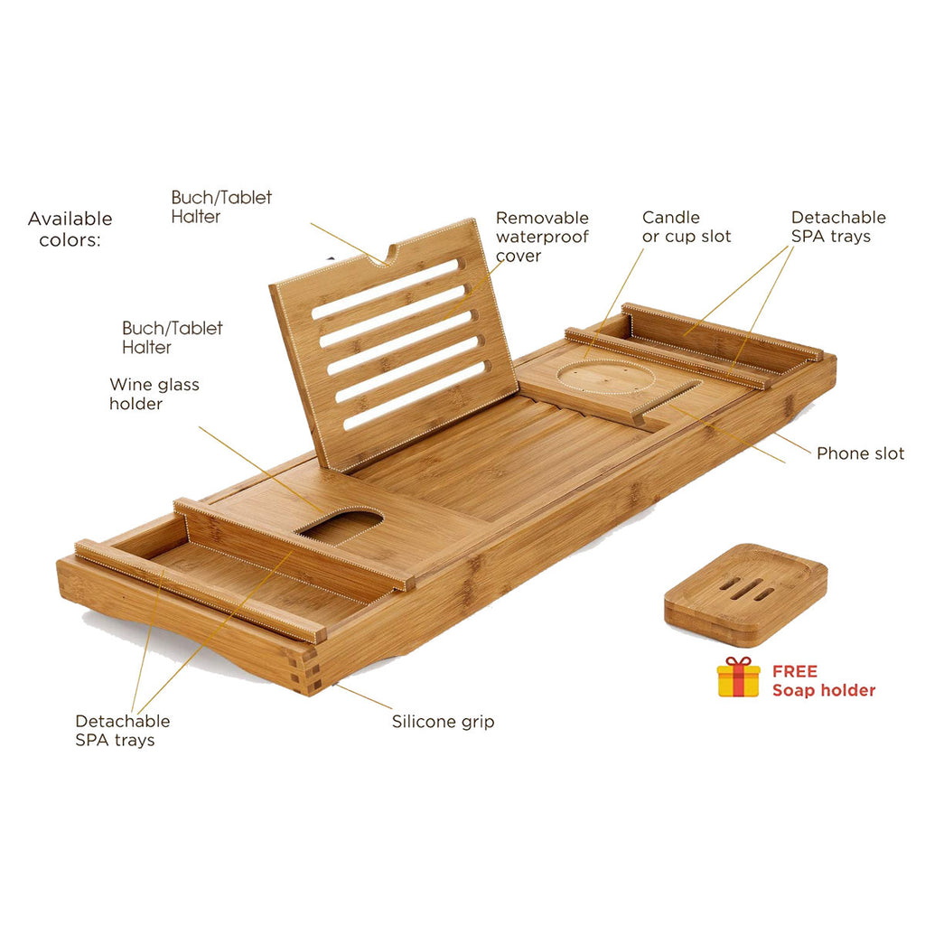 Eras Bamboo Bath Caddy