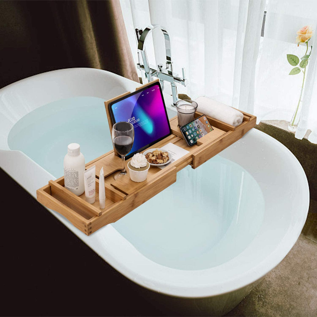 Eras Bamboo Bath Caddy