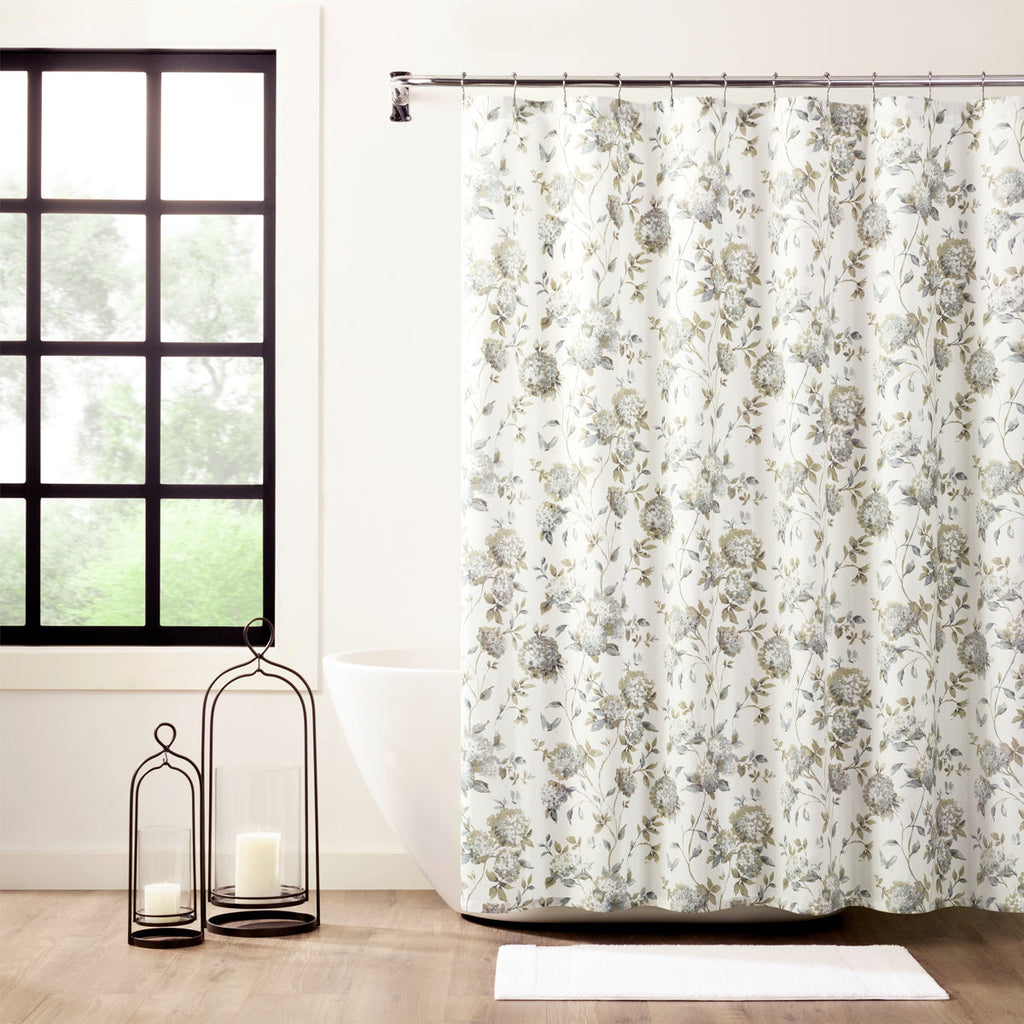 Erie Floral Single Shower Curtain