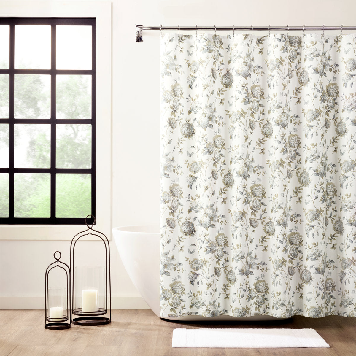 Erie Floral Single Shower Curtain
