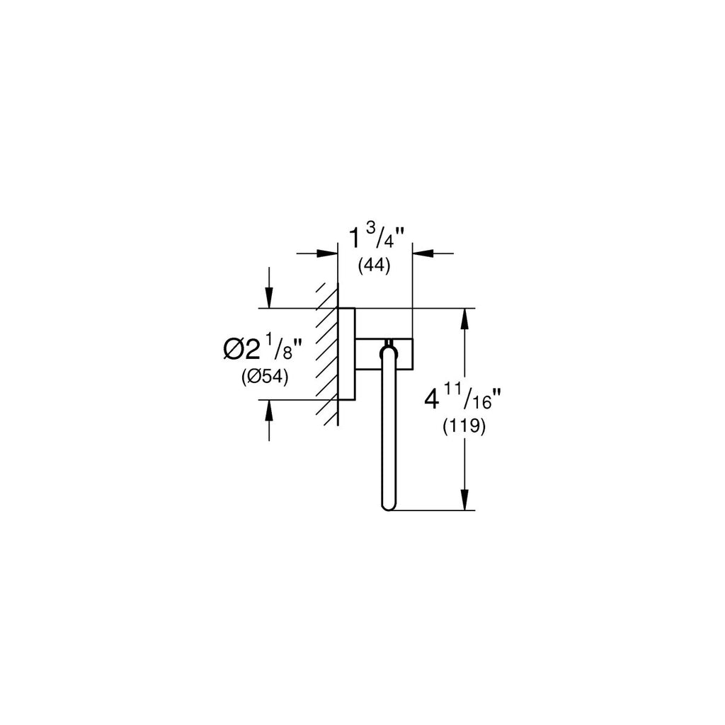 Essentials Cube Wall Mount Toilet Paper Holder 40689001