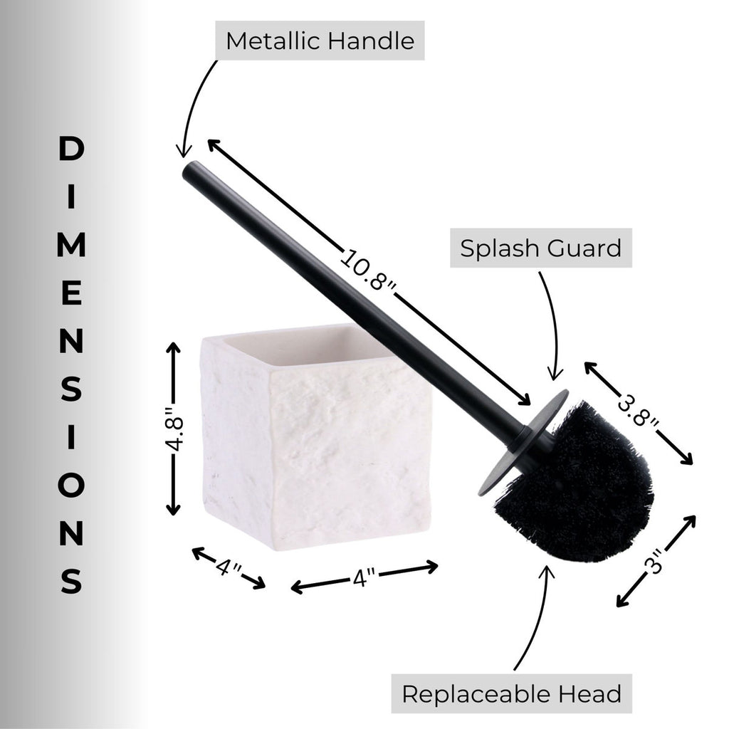 Evideco Resin Toilet Brush And Holder