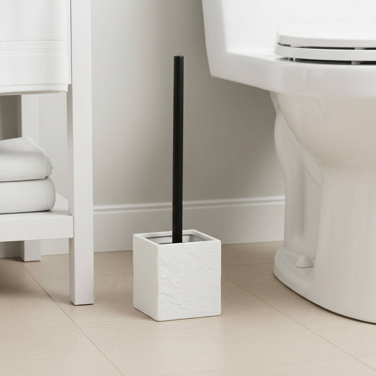 Evideco Resin Toilet Brush And Holder