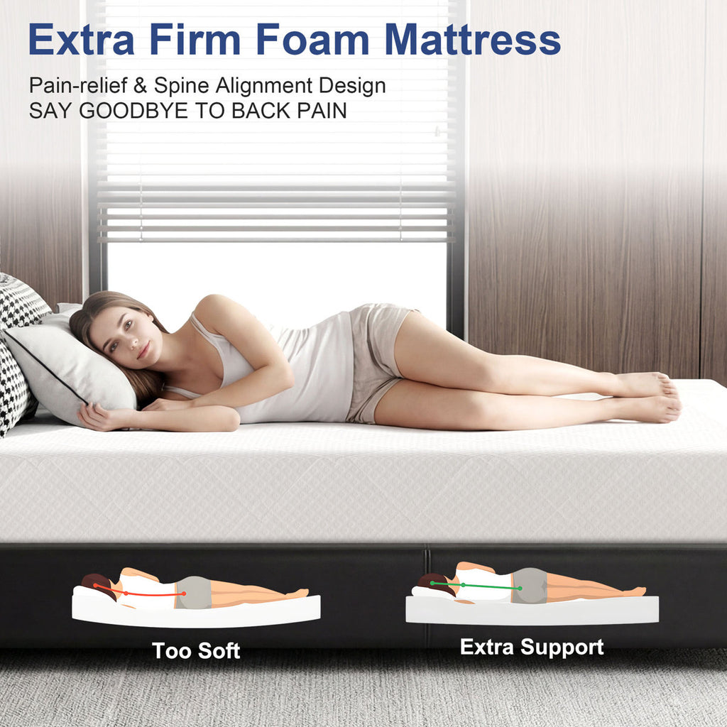 Extra Firm Memory Foam Mattress In A Box Youth Or Kids Bed Guest Bedroompressure Relieving And Breathable