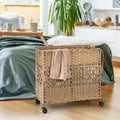 Fabric and Stainless Steel Laundry Hamper