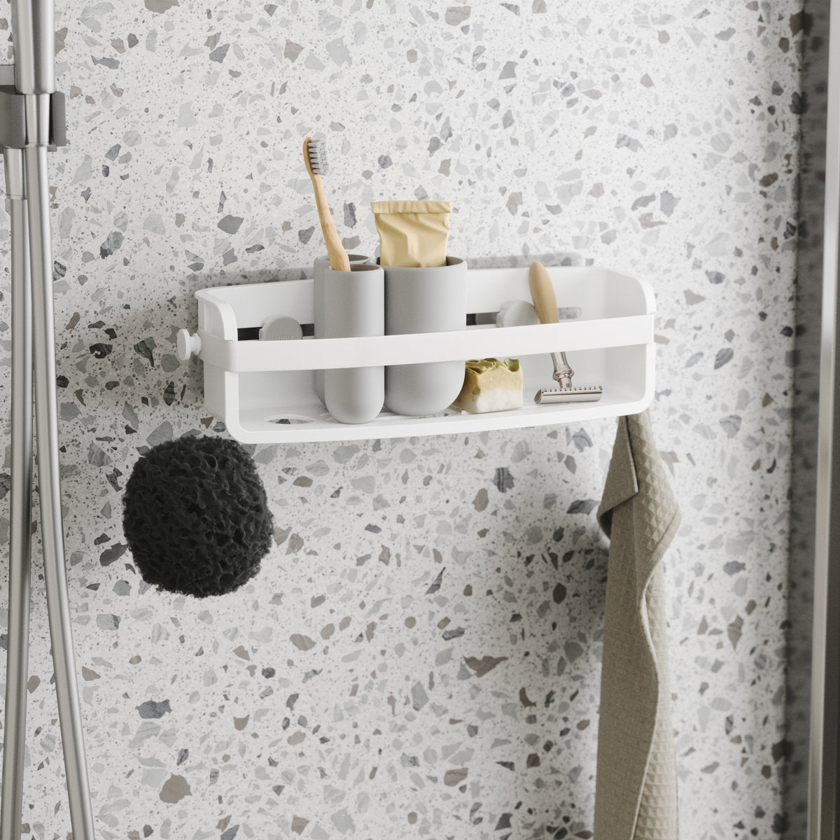 Flex Adhesive Shower Basket