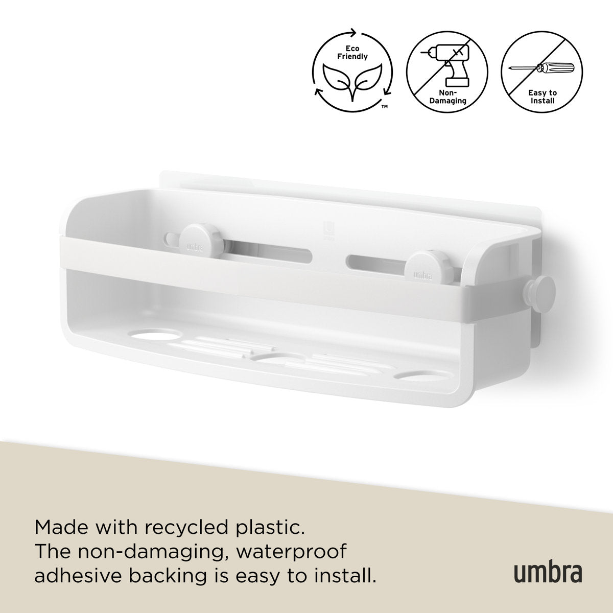 Flex Adhesive Shower Basket