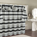 Florine Striped Shower Curtain