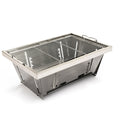 Foldable Charcoal Bbq For Outdoor Recreation - Steel Construction Portable Folded Steel, Ideal Gatherings And Trips