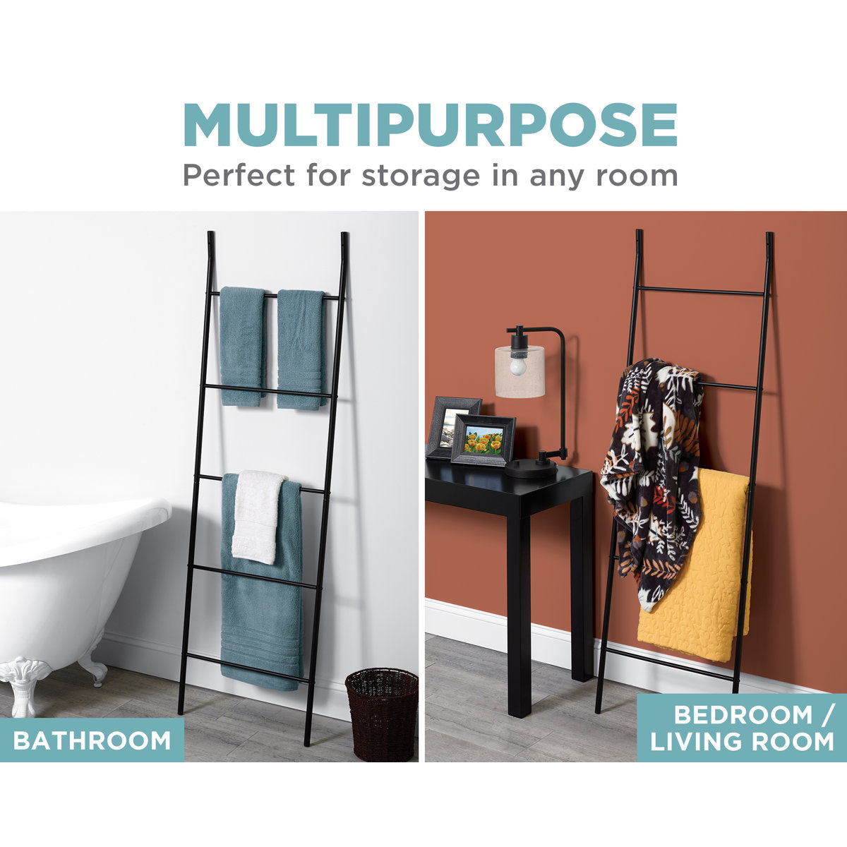Free Standing Ladder Towel Bar E9439BK