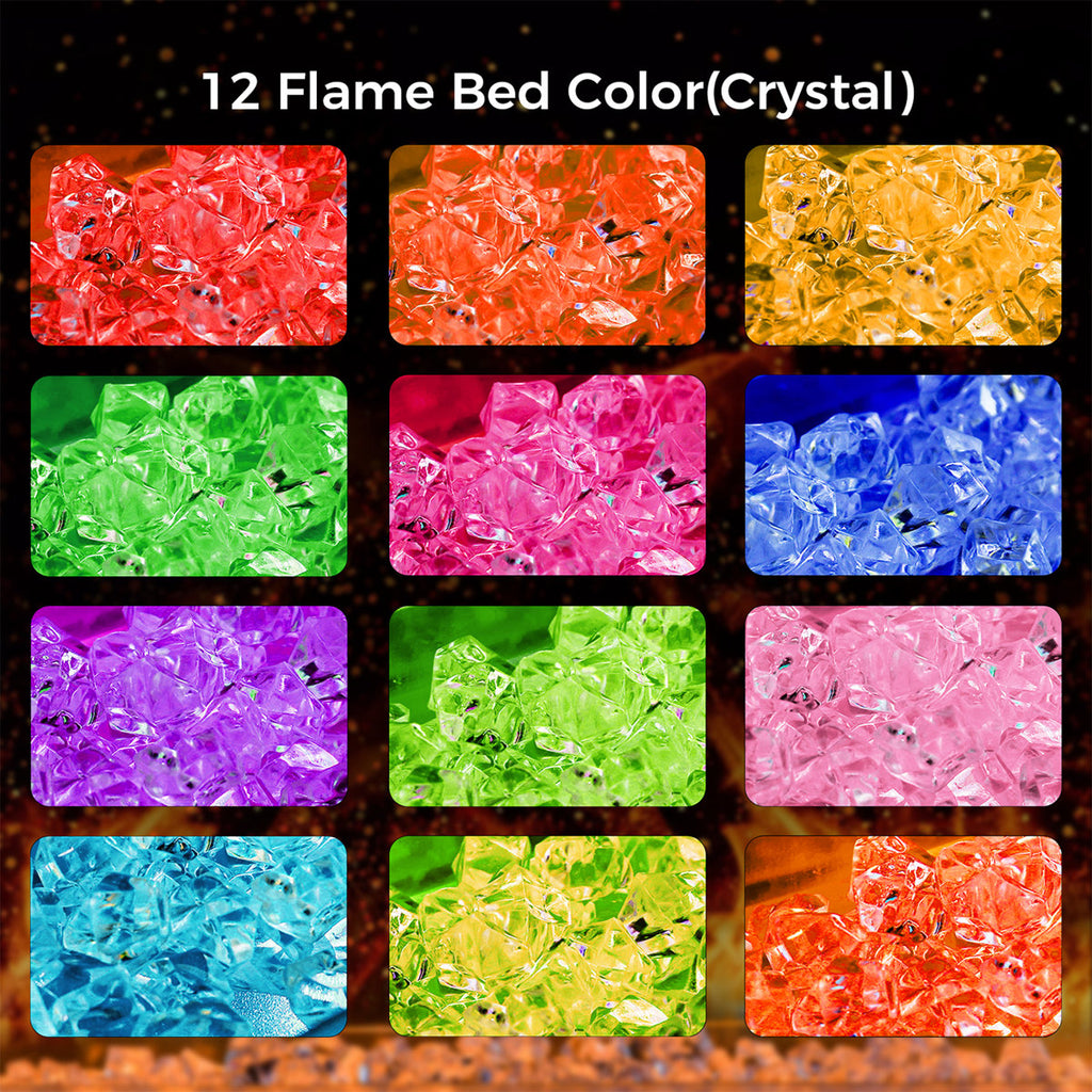 Freestanding Fireplace With Electronic Temperature Control