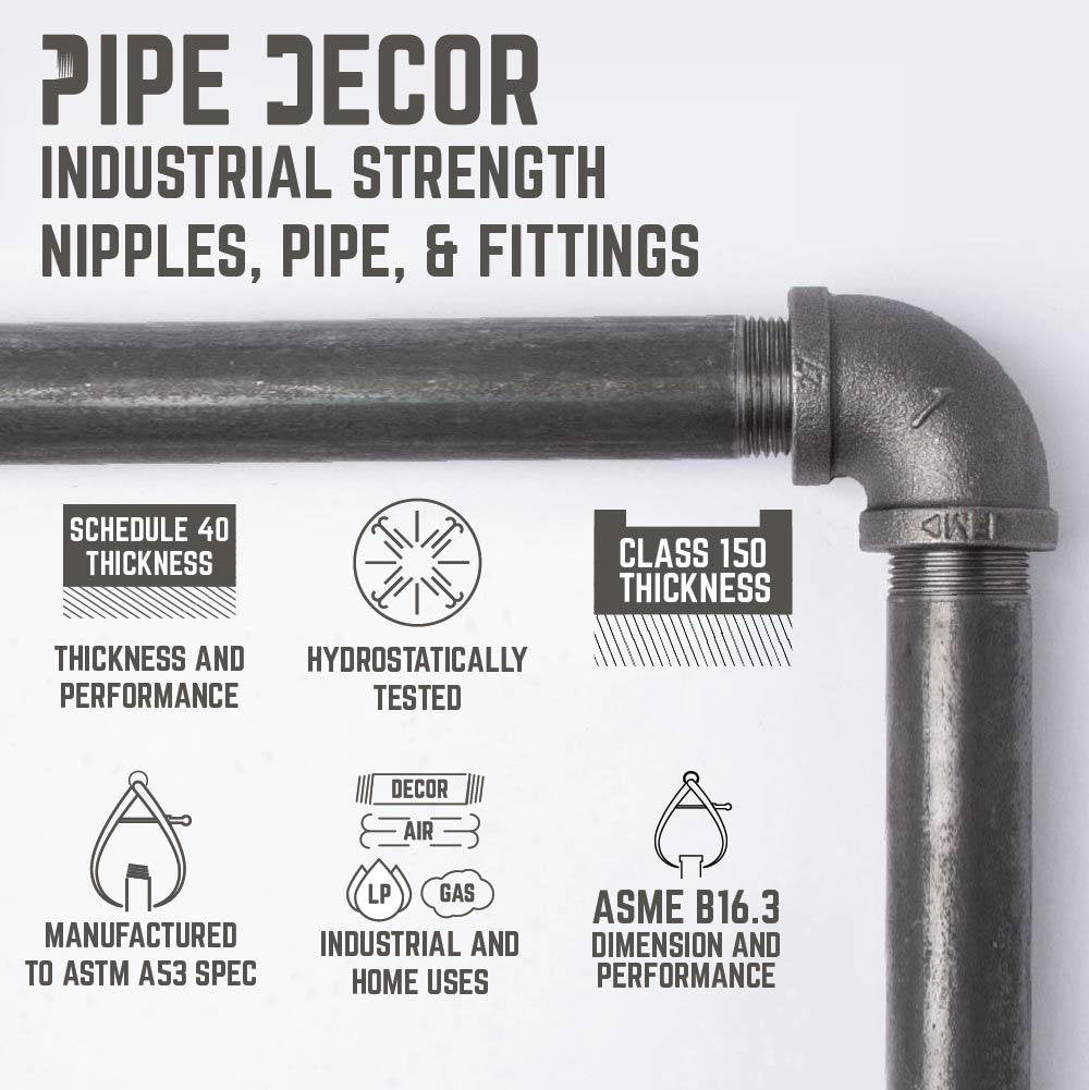 Freestanding Industrial Pipe Toilet Paper Holder 365 PD6856