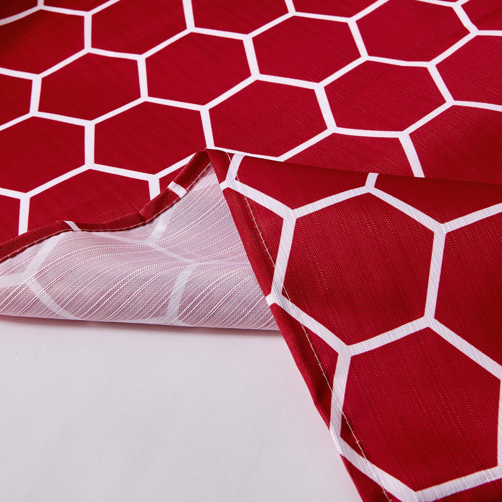 Geometric Shower Curtain with Hooks Included