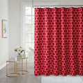 Geometric Shower Curtain with Hooks Included