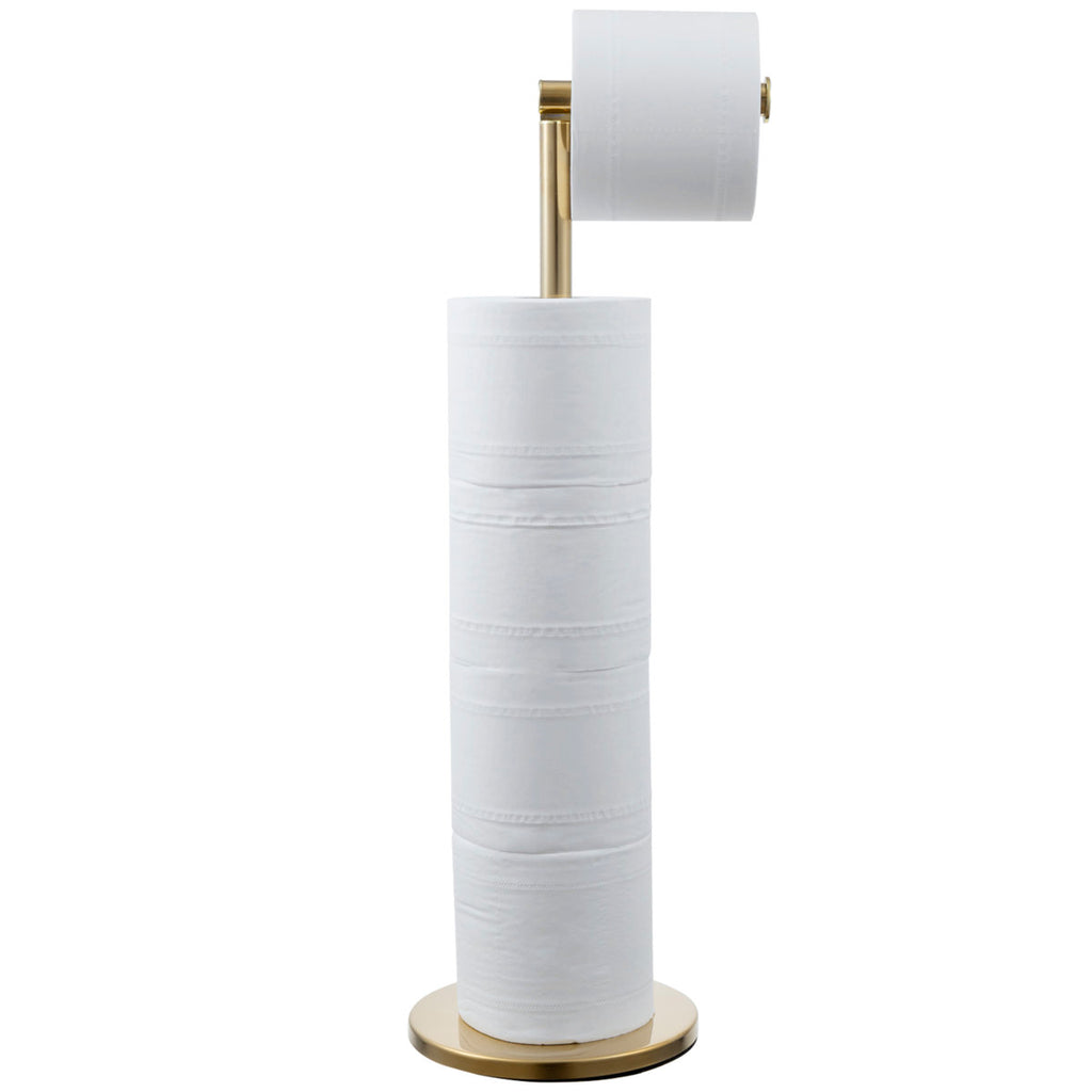 Gold Free Standing Toilet Paper Holder WAYBATH0197BAS