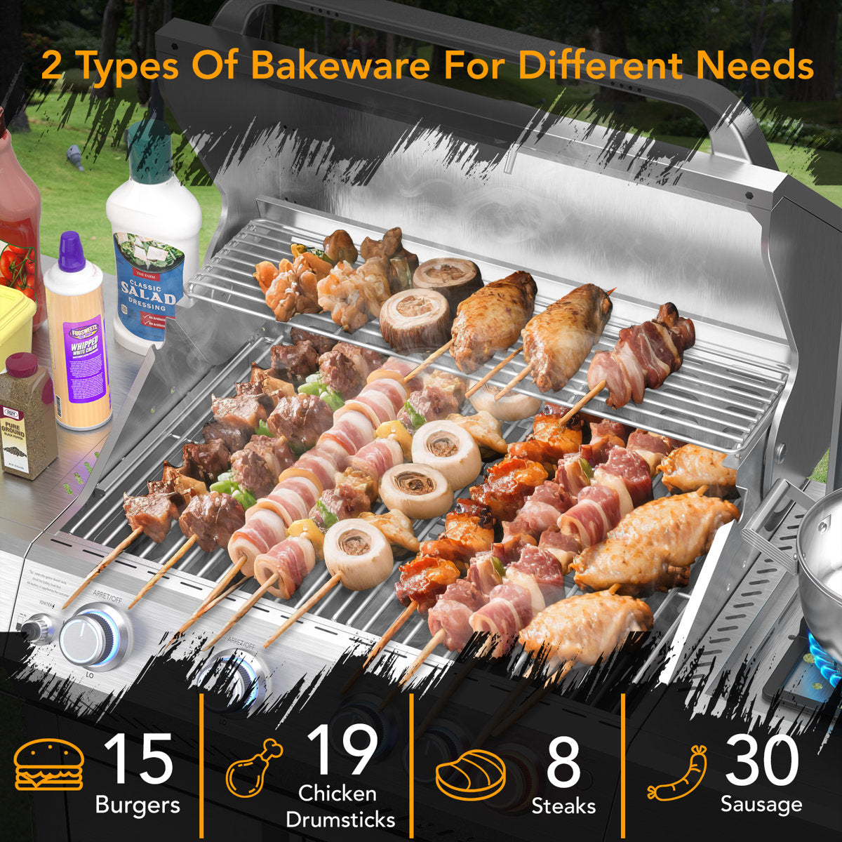 HAVATO Single Burner Freestanding Liquid Propane Gas Grill