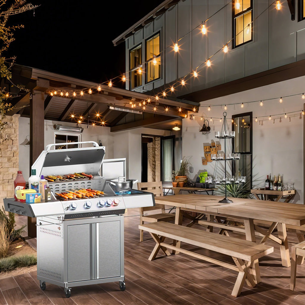 HAVATO Single Burner Freestanding Liquid Propane Gas Grill