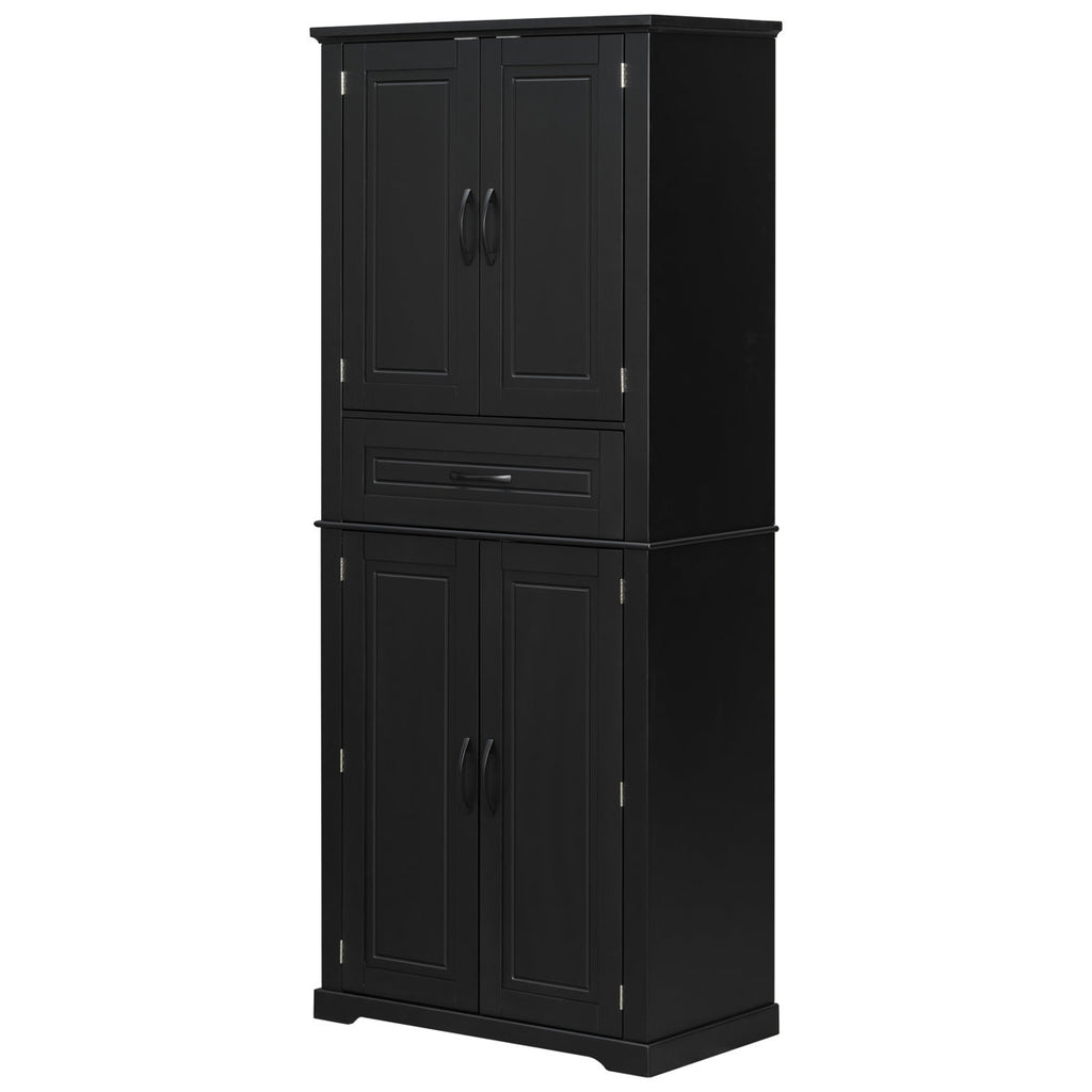 Harlowe Modern Bathroom Storage Cabinet with Adjustable Shelf, Drawer and Multi-Functional Storage