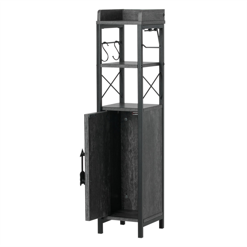 Haslom Freestanding Linen Cabinet