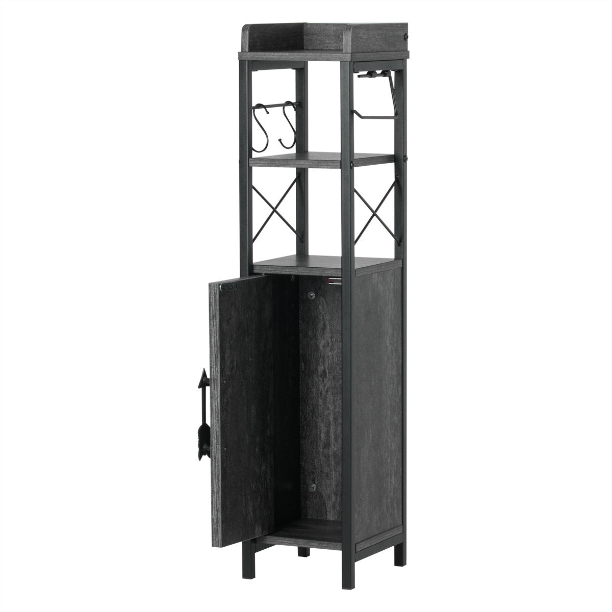 Haslom Freestanding Linen Cabinet