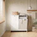 Hidden Laundry Hamper Cabinet With 2 Removable Sorting Baskets