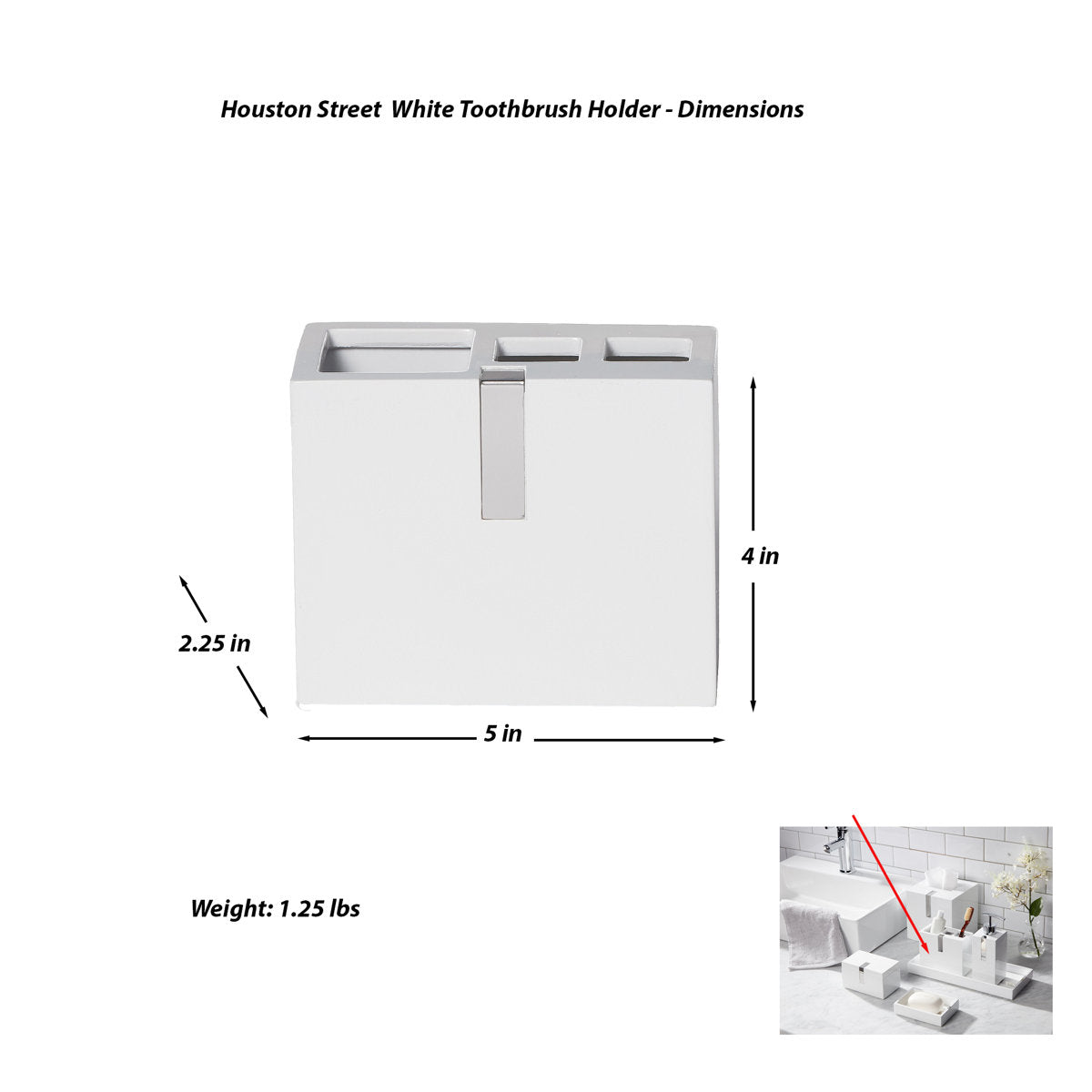 Houston Street Bathroom Accessory Set