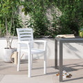 Isabell Stacking Patio Dining Armchair (Set of 2)