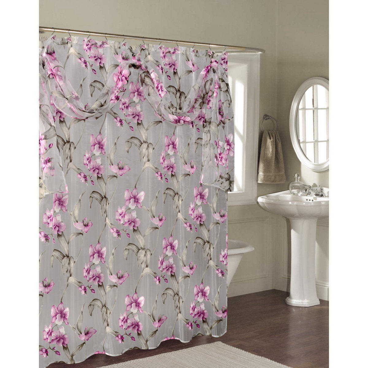 Janette Floral Shower Curtain
