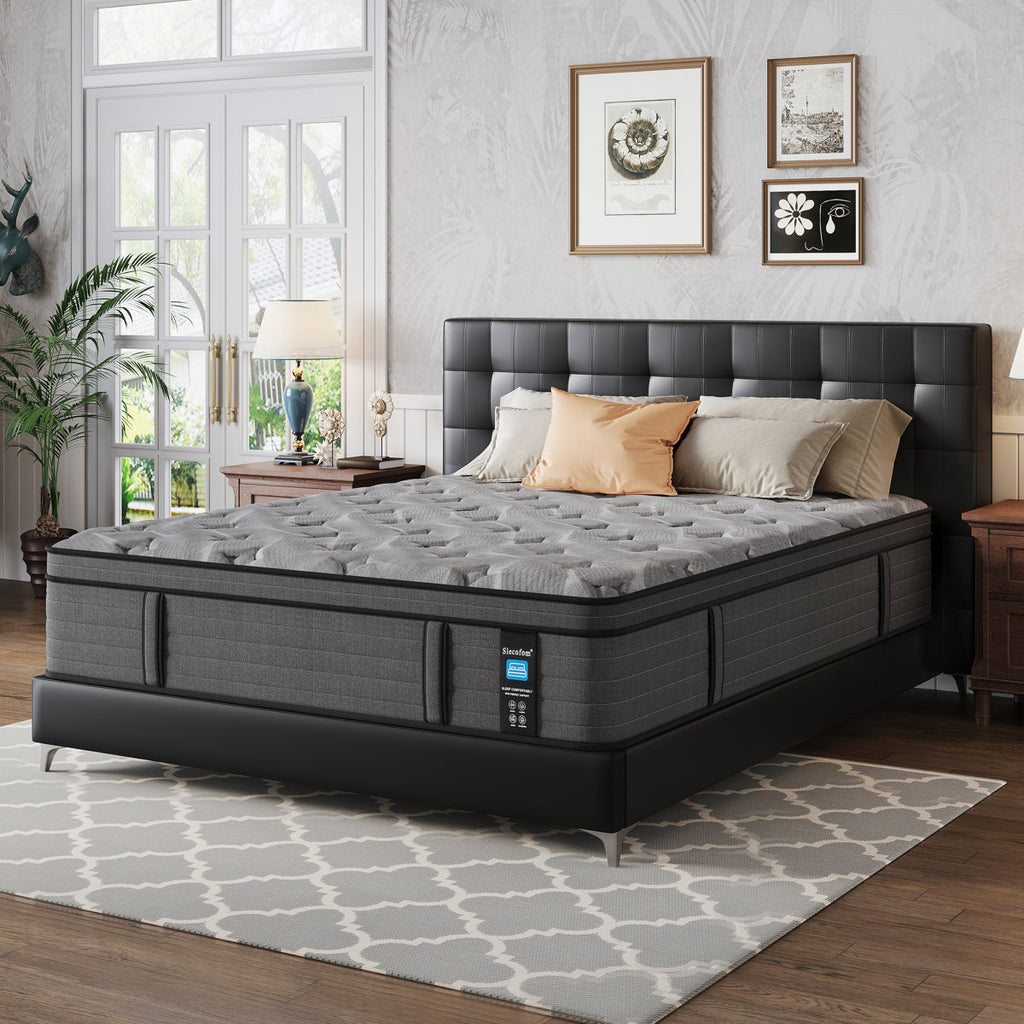 Jarrettsville 14" Firm and Comfortable King Size Hybrid Mattress with Gel Memory Foam & Pressure Relief