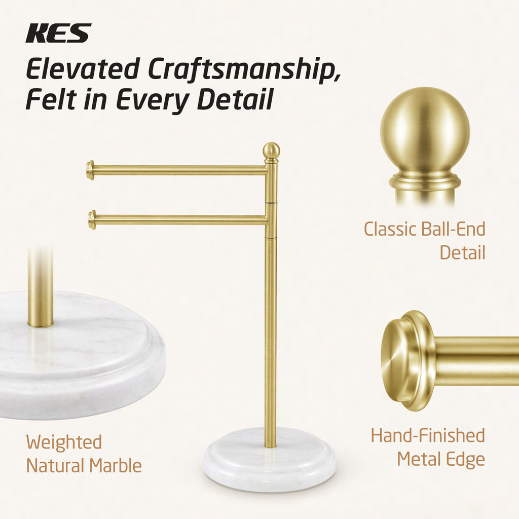 KES Bathroom Towel Holder Free Standing BTH242-BZ-C1