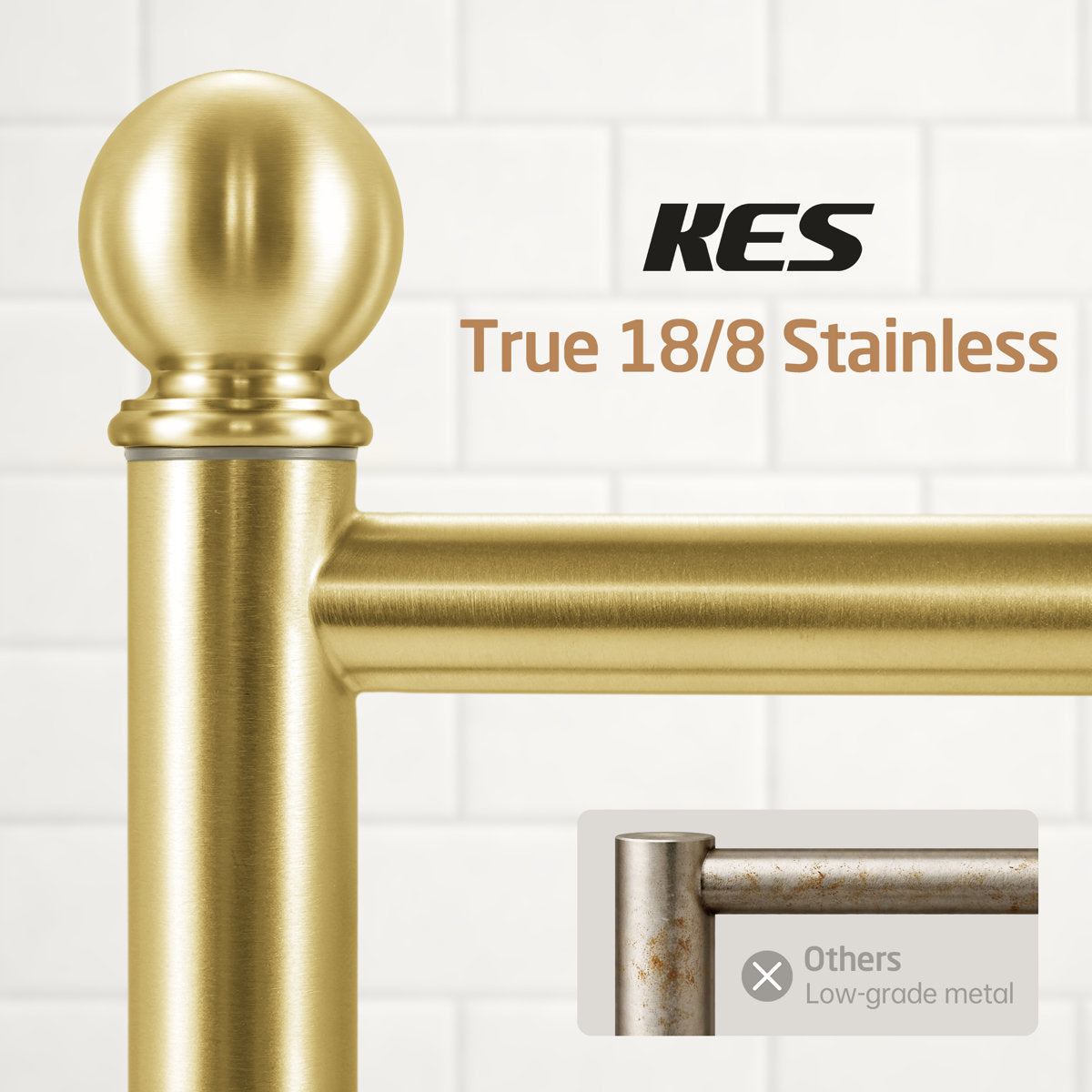 KES Bathroom Towel Holder Free Standing BTH242-BZ-C1
