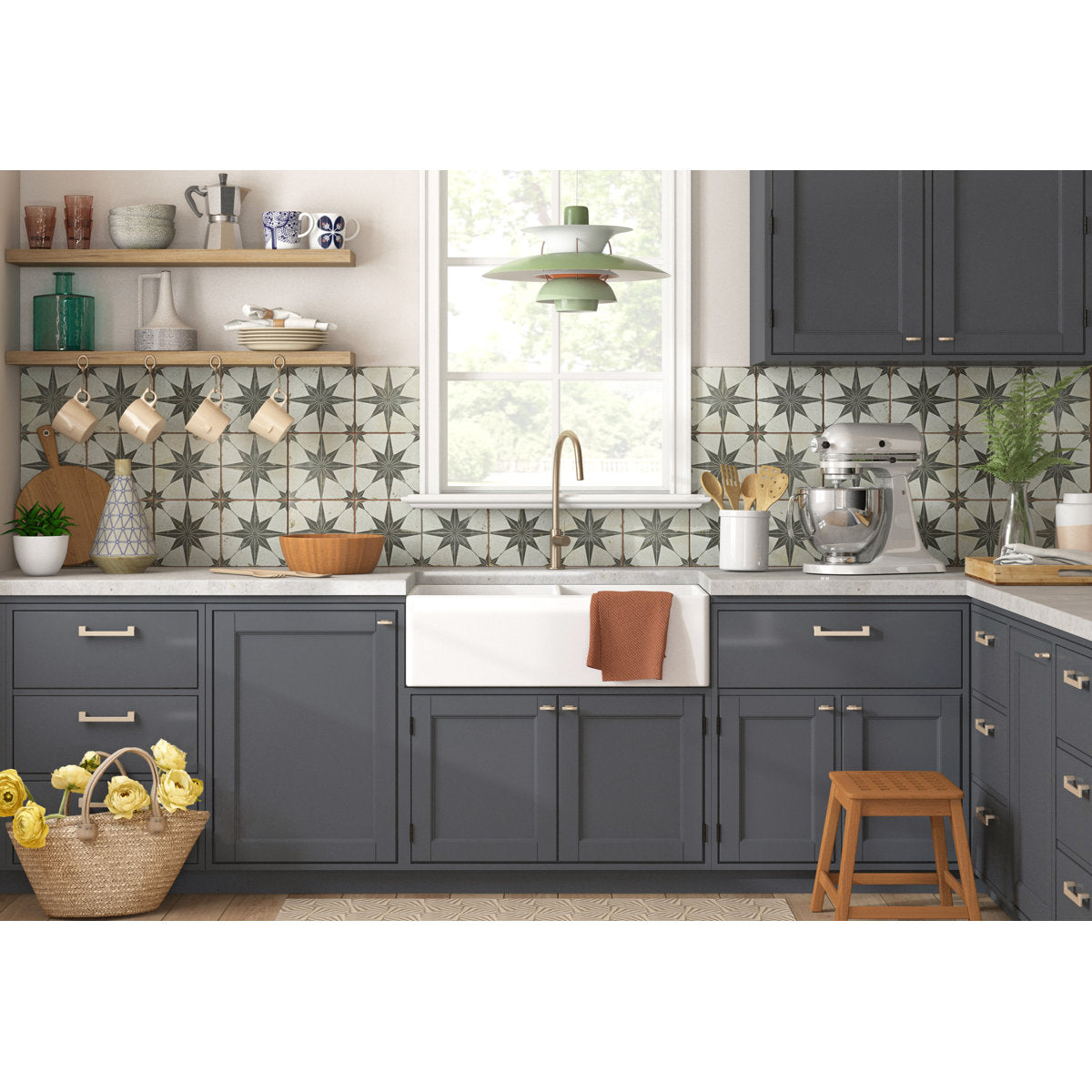 Kings 18 x 18 Ceramic Patterned Wall & Floor Tile