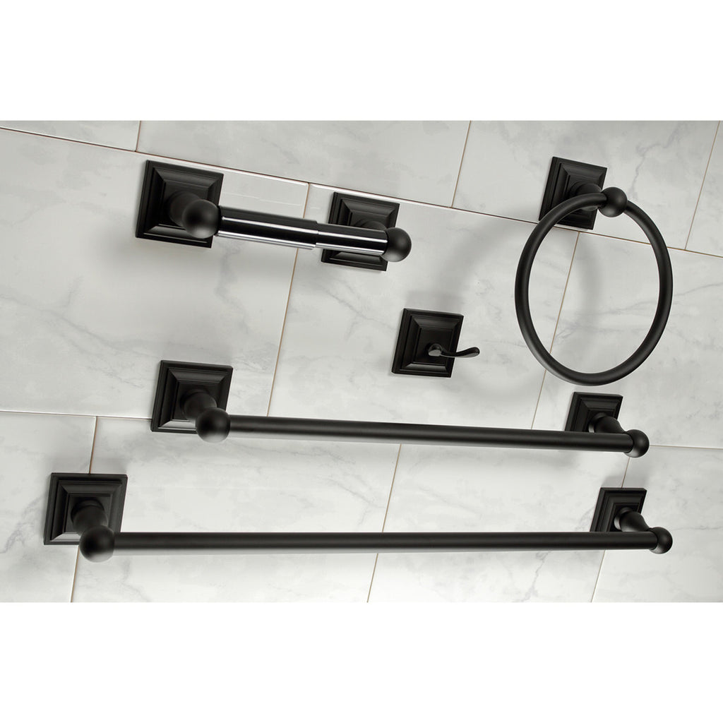 Kingston Brass Serano 5-Piece Bathroom Hardware Set BAHK3212478K