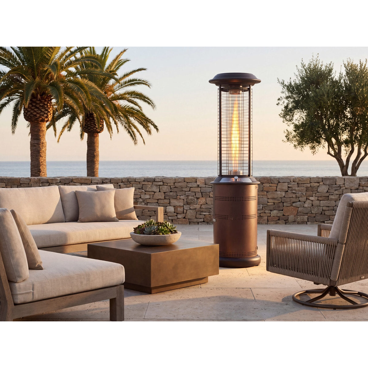 Lava Heat Italia Milano Patio Heater - Gunmetal, Natural Gas