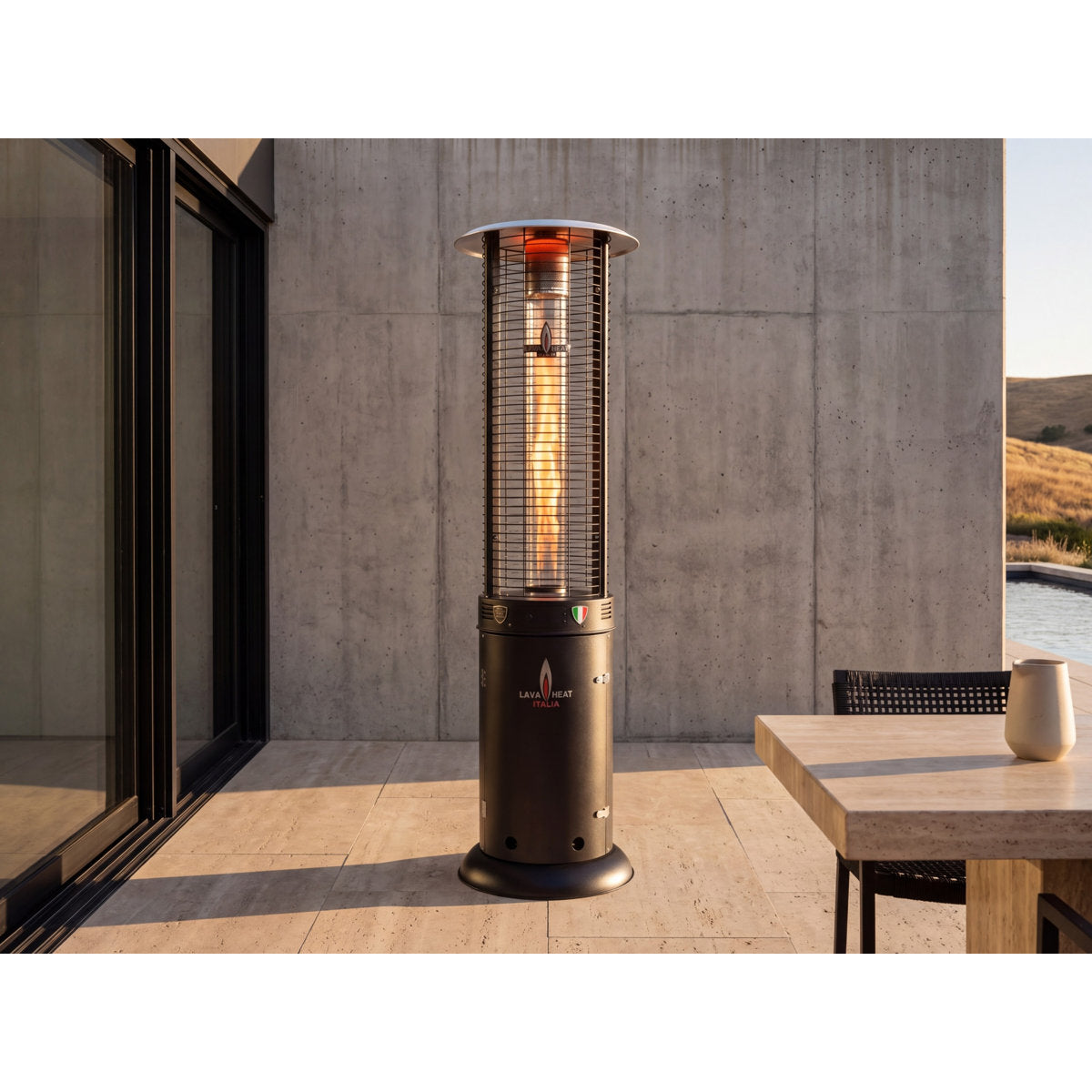 Lava Heat Italia Opus Lite Patio Heater - Stainless Steel, Liquid Propane (Flat-Pack)