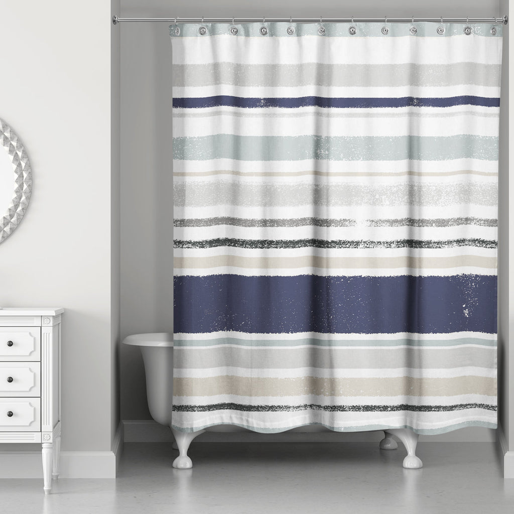 Lecuyer Striped Shower Curtain