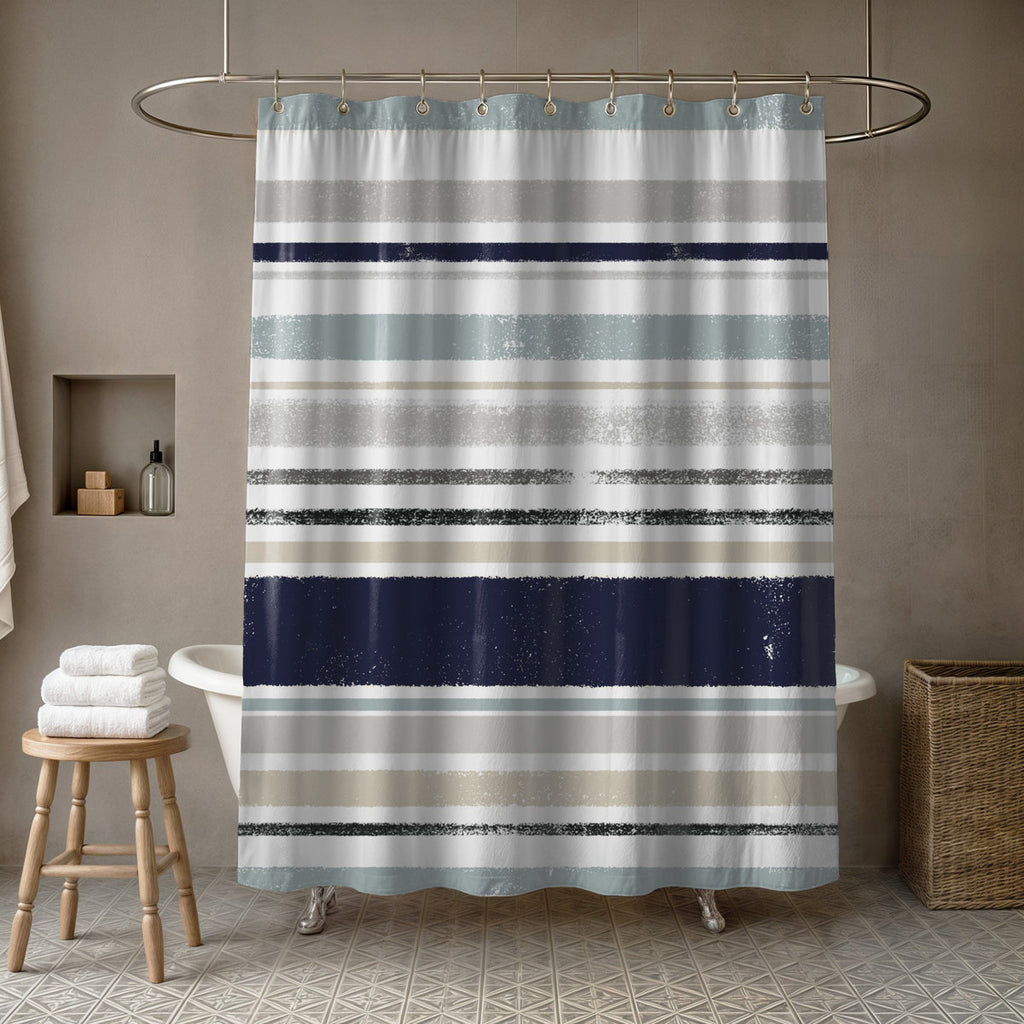 Lecuyer Striped Shower Curtain